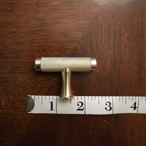 Set of 6 Champagne Bronze (Gold) Textured Handle